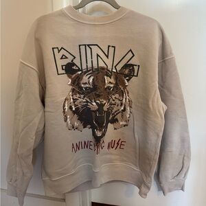 Anine Bing tiger crewneck. Size medium RARELY worn. Like new